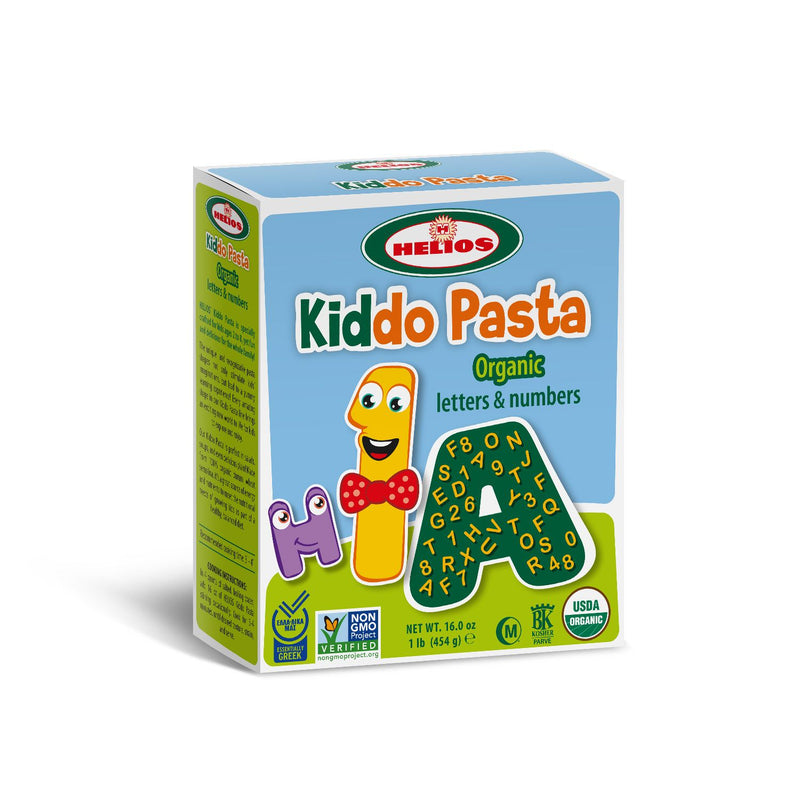 HELIOS Kiddo Pasta, Organic Letters & Numbers, 16 ounces
