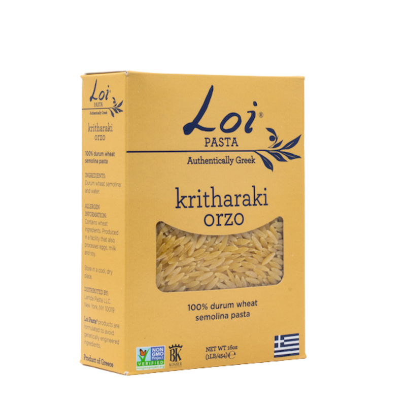 Loi Pasta - Kritharaki Orzo, 100% Durum Wheat Semolina Pasta